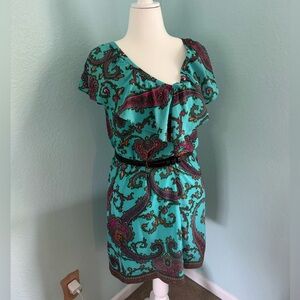 Fun Nicole by Nicole Miller turquoise dress